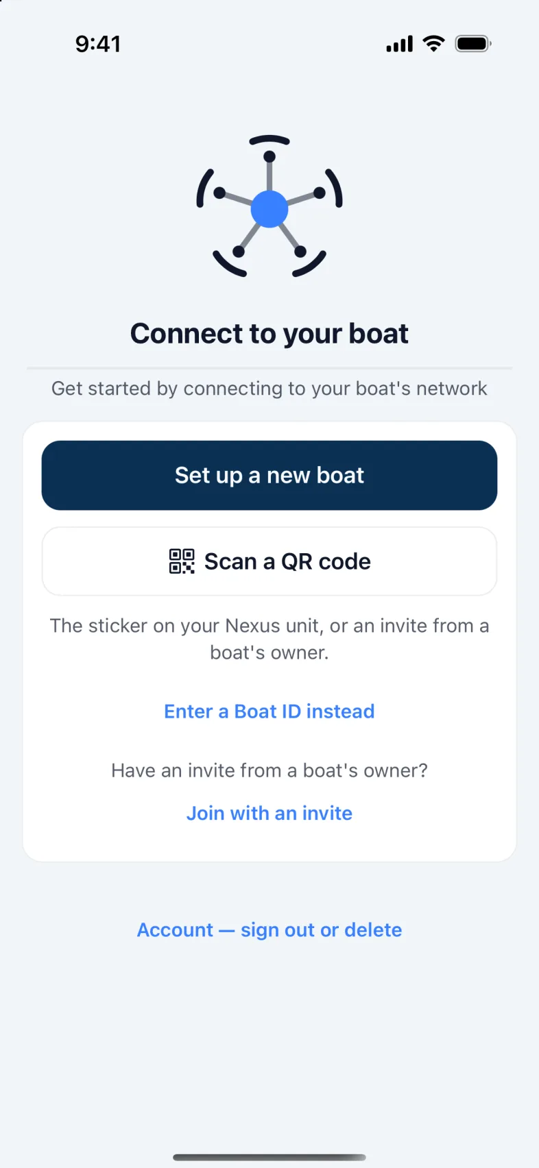 Connect to your boat.